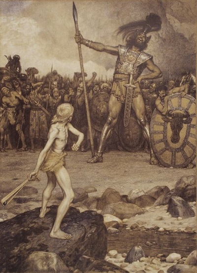 David and Goliath by Osmar Schindler