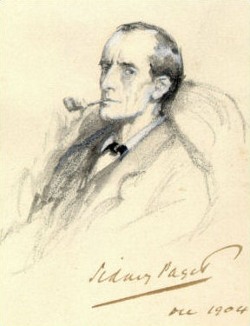 1904 image of Sherlock Holmes by Sidney Paget