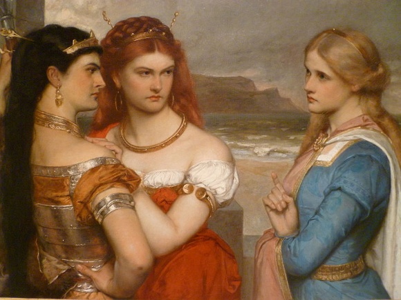Three daughters of King Lear by Gustav Pope, image available through Creative Commons