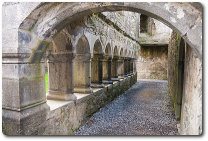 Ross Friary Cloister Arcades West. Photo by Andreas F Borchert, available through Creative Commons