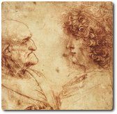 Old man and youth, by Leonardo da Vinci
