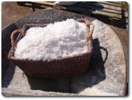 Basket of salt, photo by Pinpin, available through Creative Commons